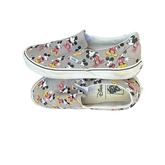 VANS X Disney 'Mickey Mouse' Slip On Classic Sneakers Mens 12