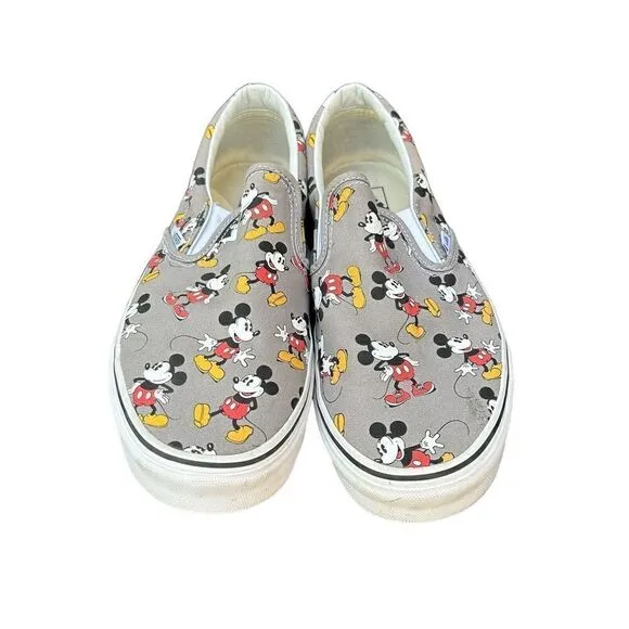 VANS X Disney 'Mickey Mouse' Slip On Classic Sneakers Mens 12