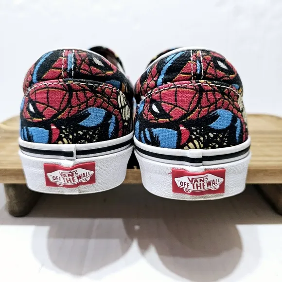 Vans X Marvel Spiderman sneakers size 8.5 mens slip on limited edition