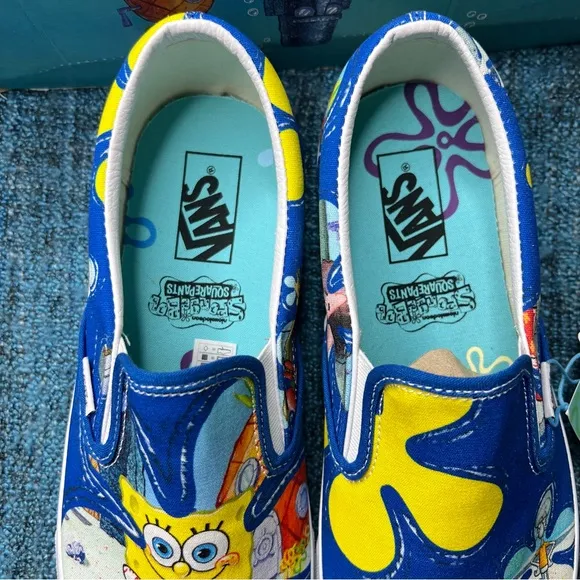 Vans x Spongebob Classic Slip On Aloha Sneakers Limited Edition