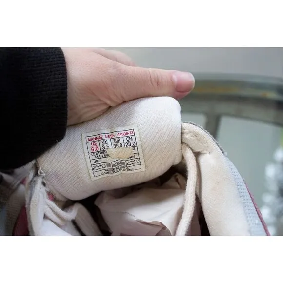 Vans  Y2K Mannaz Mesh gray puffy tongue vintage skateboard sneakers Women size 6