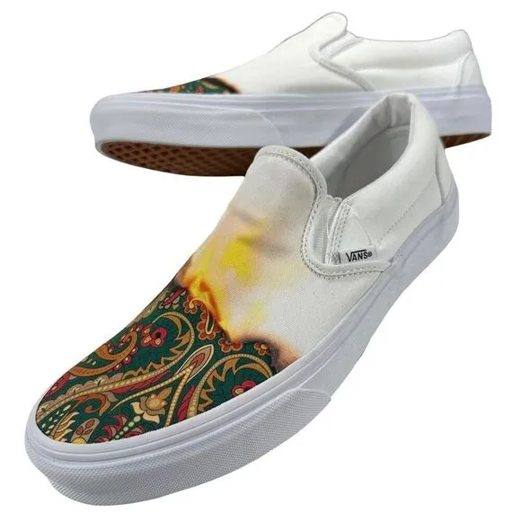 VANS Men’s Big Reveal Paisley Print Slip-on Sneakers