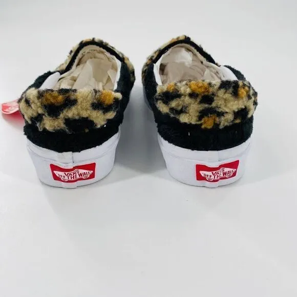 VANS Sherpa Slip-On 59 Sneakers Leopard Print Size 5.5