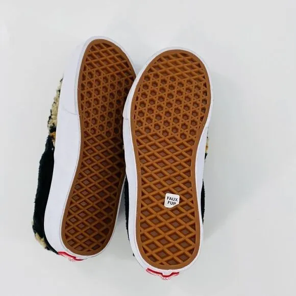 VANS Sherpa Slip-On 59 Sneakers Leopard Print Size 5.5