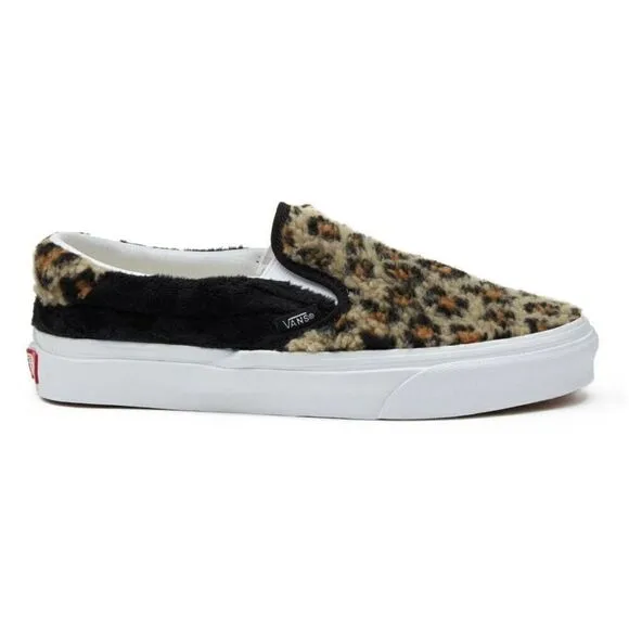 VANS Sherpa Slip-On 59 Sneakers Leopard Print Size 5.5