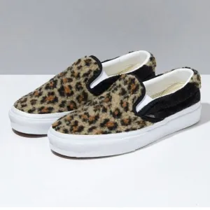 VANS Sherpa Slip-On 59 Sneakers Leopard Print Size 5.5