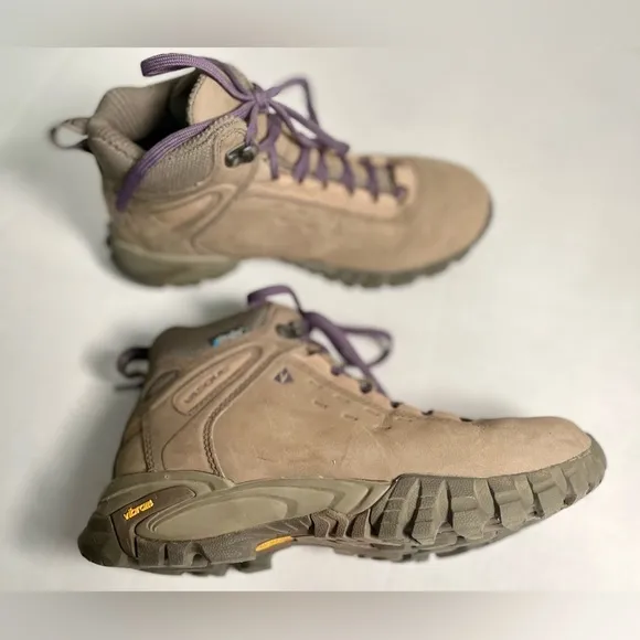 Vasque Talus Hiking Boots Womens Ultra Dry Waterproof Beige Leather Size 7.5