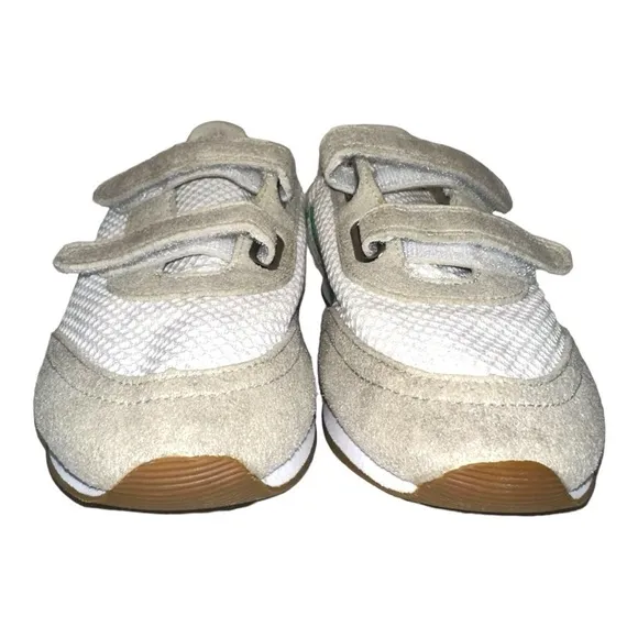 Veja Big Kids Mesh Fastener Sneakers White Green 4