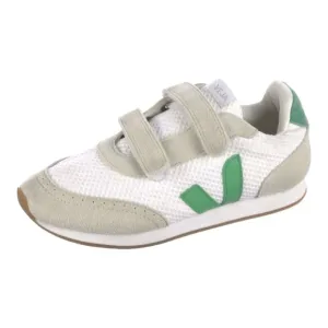Veja Big Kids Mesh Fastener Sneakers White Green 4