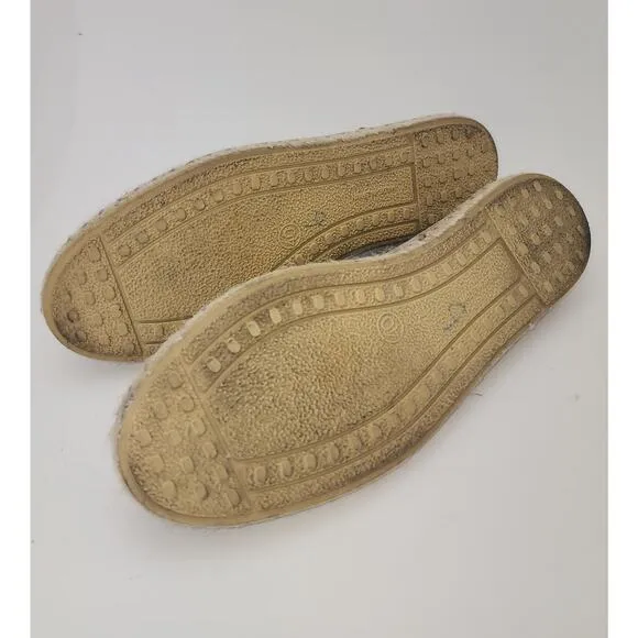 Verbenas Espadrilles Shoe Flats Womens 40 Carmen Beige Leather Suede Slip-on 9.5
