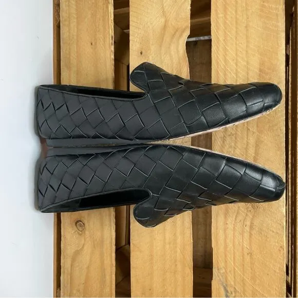 Veronica Beard black Griffin Basket Weave loafers size 11M