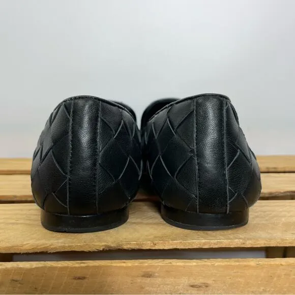 Veronica Beard black Griffin Basket Weave loafers size 11M