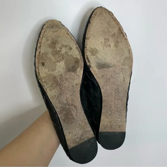 Veronica Beard black Griffin Basket Weave loafers size 11M