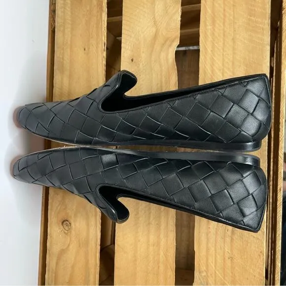 Veronica Beard black Griffin Basket Weave loafers size 11M