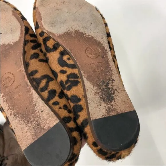 Veronica Beard Griffin Flat Loafers in Leopard Size 36.5 Leather Cowhide