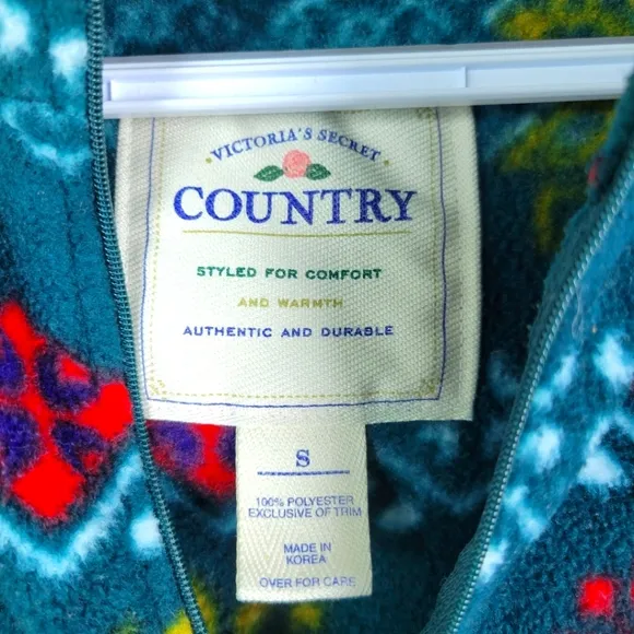 Victoria's Secret Country Fleece Tunic Sweater Sz Small Fits Like M/L