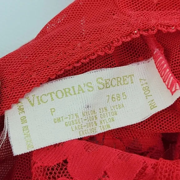 Victoria's Secret Vintage Lace Mesh Sexy Lingerie Bodysuit Sz XS/S