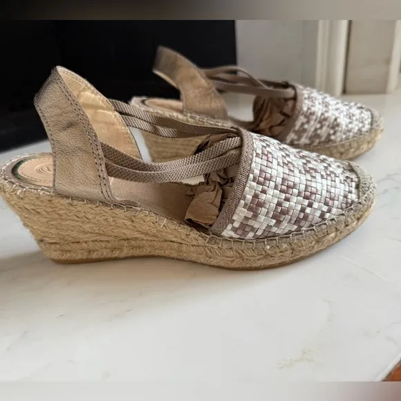 Vidorreta Spain Espadrilles Sandals Women’s Woven Espadrille Wedge Shoes Size 39