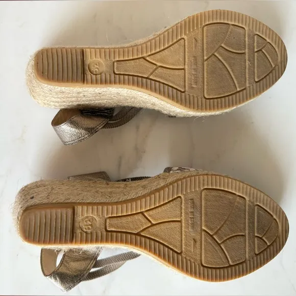Vidorreta Spain Espadrilles Sandals Women’s Woven Espadrille Wedge Shoes Size 39