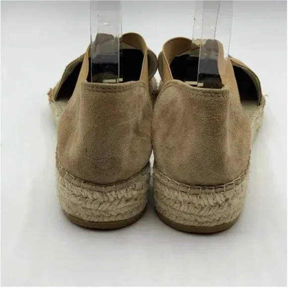 Vidorreta Suede Espadrille with Elasticated Panels Size 37 Tan