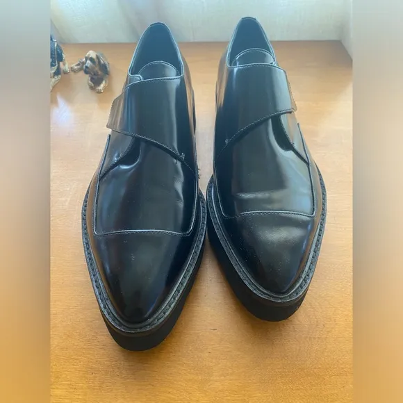 Vince Ames Patent Leather Platform Creepers loafers 8-39