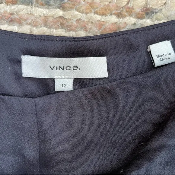 Vince Black Tailored Shorts — Size 12 — Flowy Skirt Look — Elegant &amp; Timeless