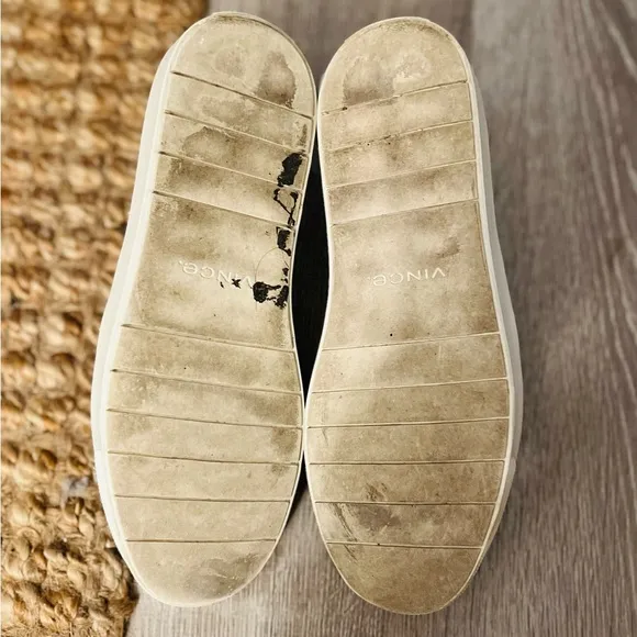 Vince Blair-5 Snake Print Leather Slip-on Sneaker