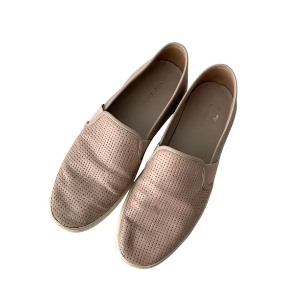 Vince Blair Slip On Sneakers in Beige Size
