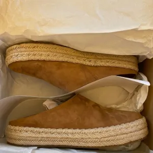 Vince, Brown Espadrille Slip-On Shoes