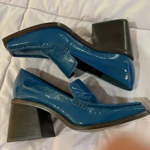 Vince Camuto Blue Patent Loafers