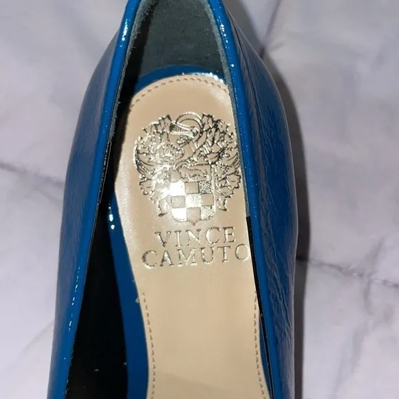 Vince Camuto Blue Patent Loafers