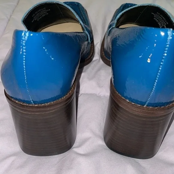 Vince Camuto Blue Patent Loafers