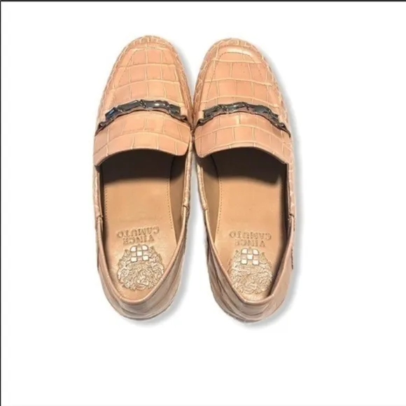 Vince Camuto Perenna Pink Leather Loafers
