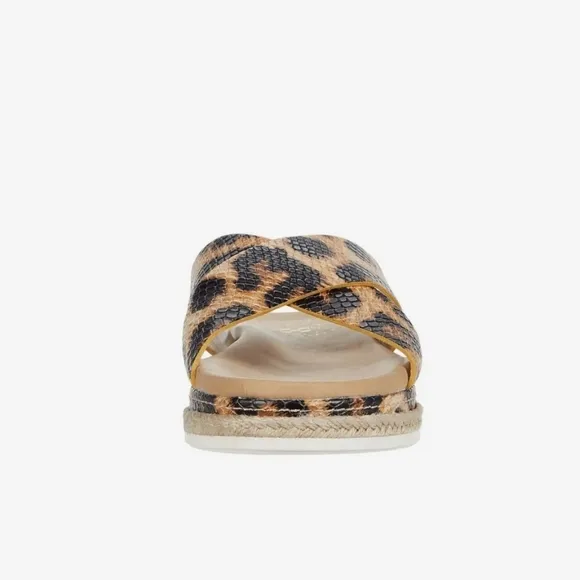 Vince Camuto Rickert Slide Sandals Leopard Print