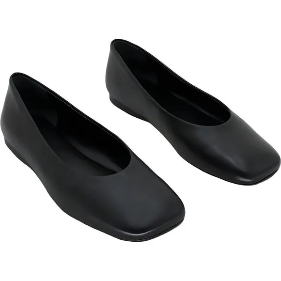 Vince Leah Ballerina Flats - Women's Shoes Size 6.5 in Black
