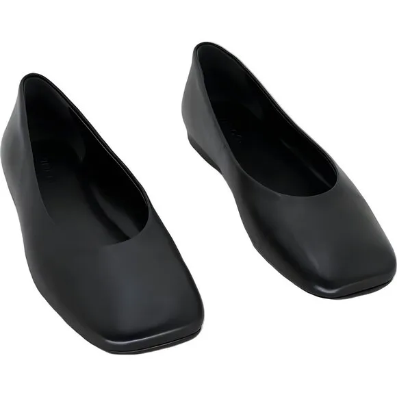 Vince Leah Ballerina Flats - Women's Shoes Size 6.5 in Black