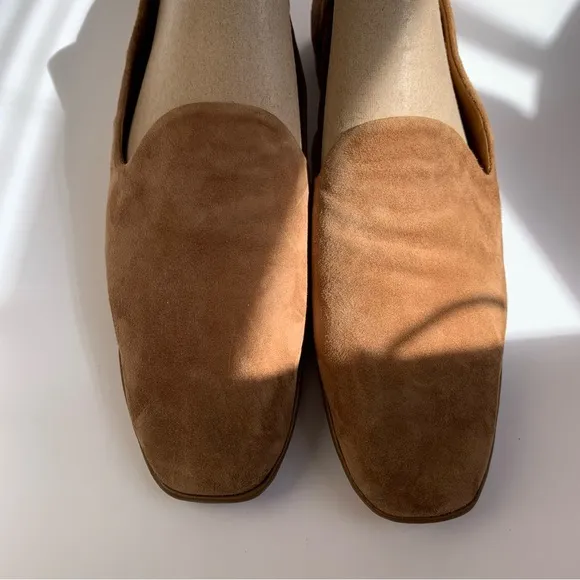 Vince Paz Suede Slip On Loafers brown umbra