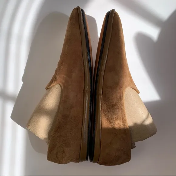 Vince Paz Suede Slip On Loafers brown umbra