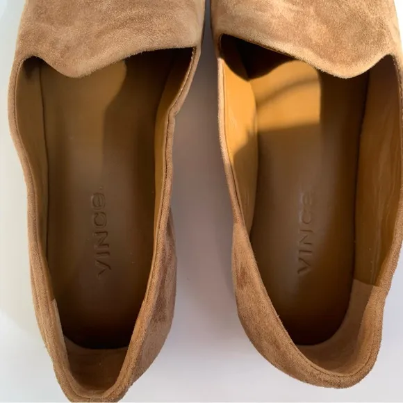 Vince Paz Suede Slip On Loafers brown umbra