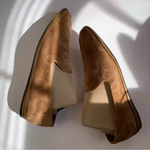 Vince Paz Suede Slip On Loafers brown umbra