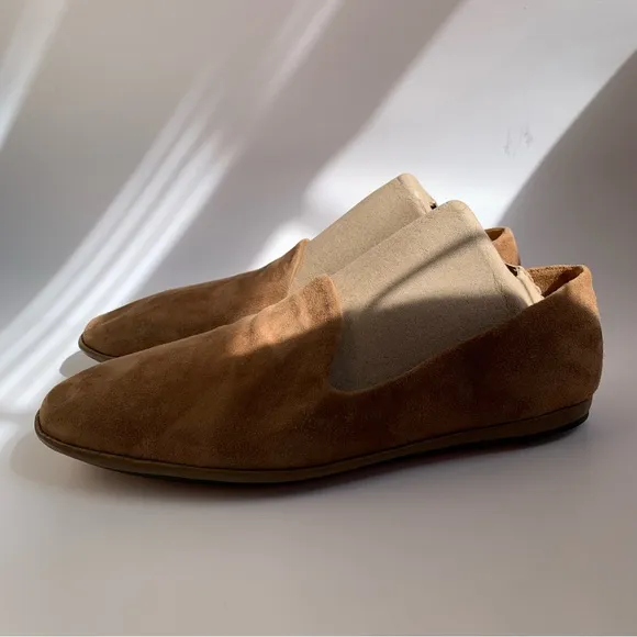 Vince Paz Suede Slip On Loafers brown umbra