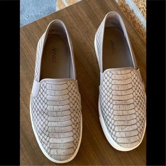 Vince Preston Snake Embossed Slip-OnSneakers 7.5