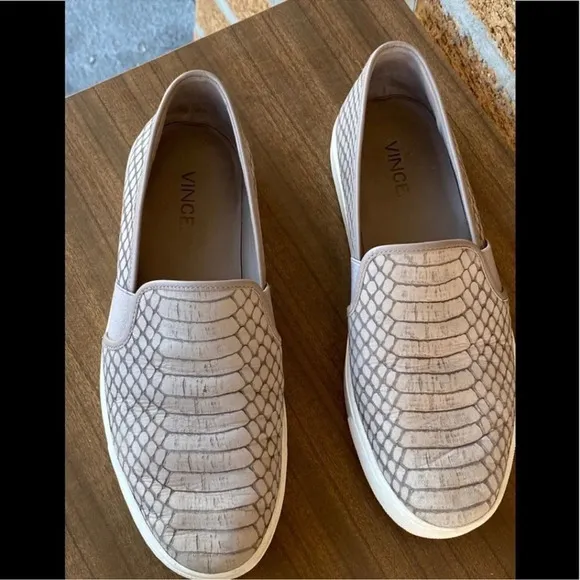 Vince Preston Snake Embossed Slip-OnSneakers 7.5