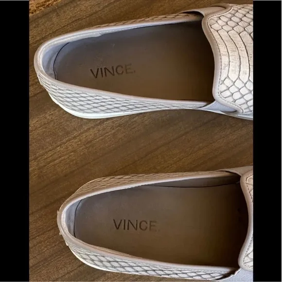 Vince Preston Snake Embossed Slip-OnSneakers 7.5