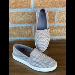 Vince Preston Snake Embossed Slip-OnSneakers 7.5