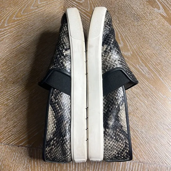 VINCE Snake-print Slip On Sneakers 9