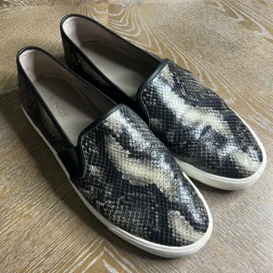 VINCE Snake-print Slip On Sneakers 9