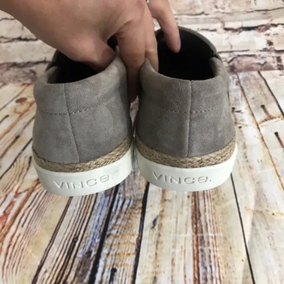 Vince Suede Slip On Espadrilles