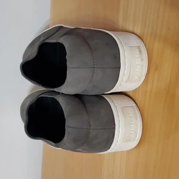 Vince Warren Gray Suade Slip-on Sneakers Size 9.5