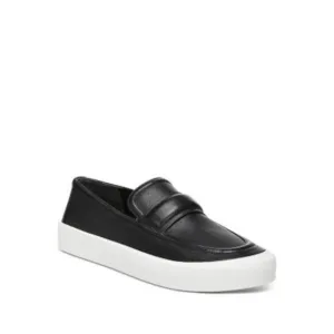 VINCE. Womens Black Ghita Round Toe Platform Slip On Leather Loafers Shoes 6 M